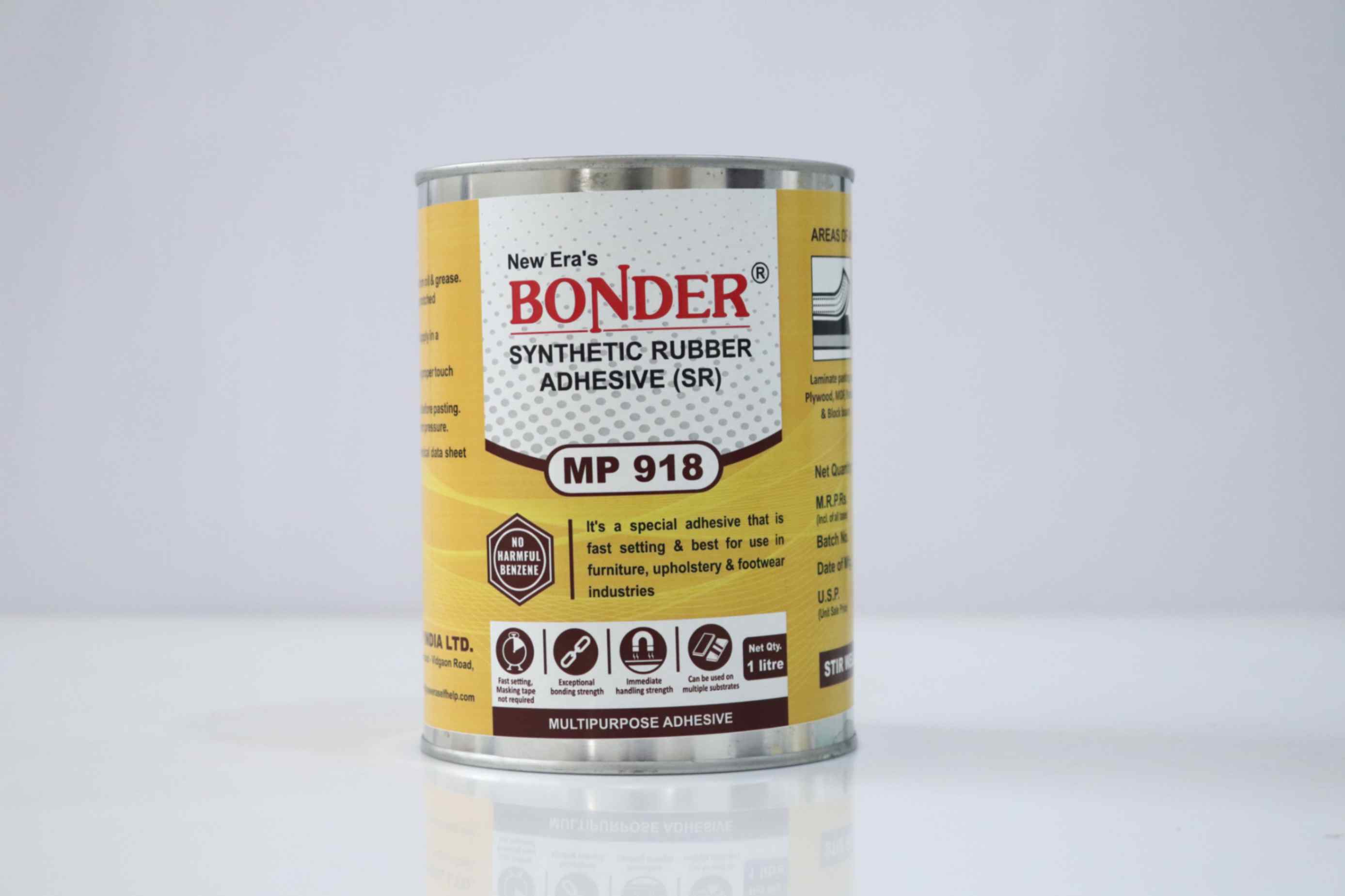 Bonder Synthetic Rubber Adhesive (SR) MP-918 - 1 ltr
