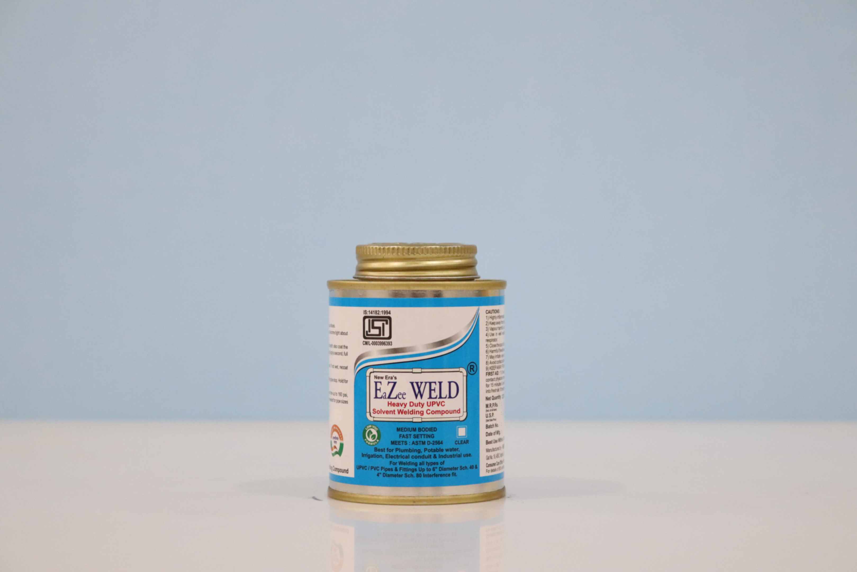 Eazee Weld Heavy Duty UPVC Solvent Compound Clear & Blue Medium Bodied - 250 ml Tin 