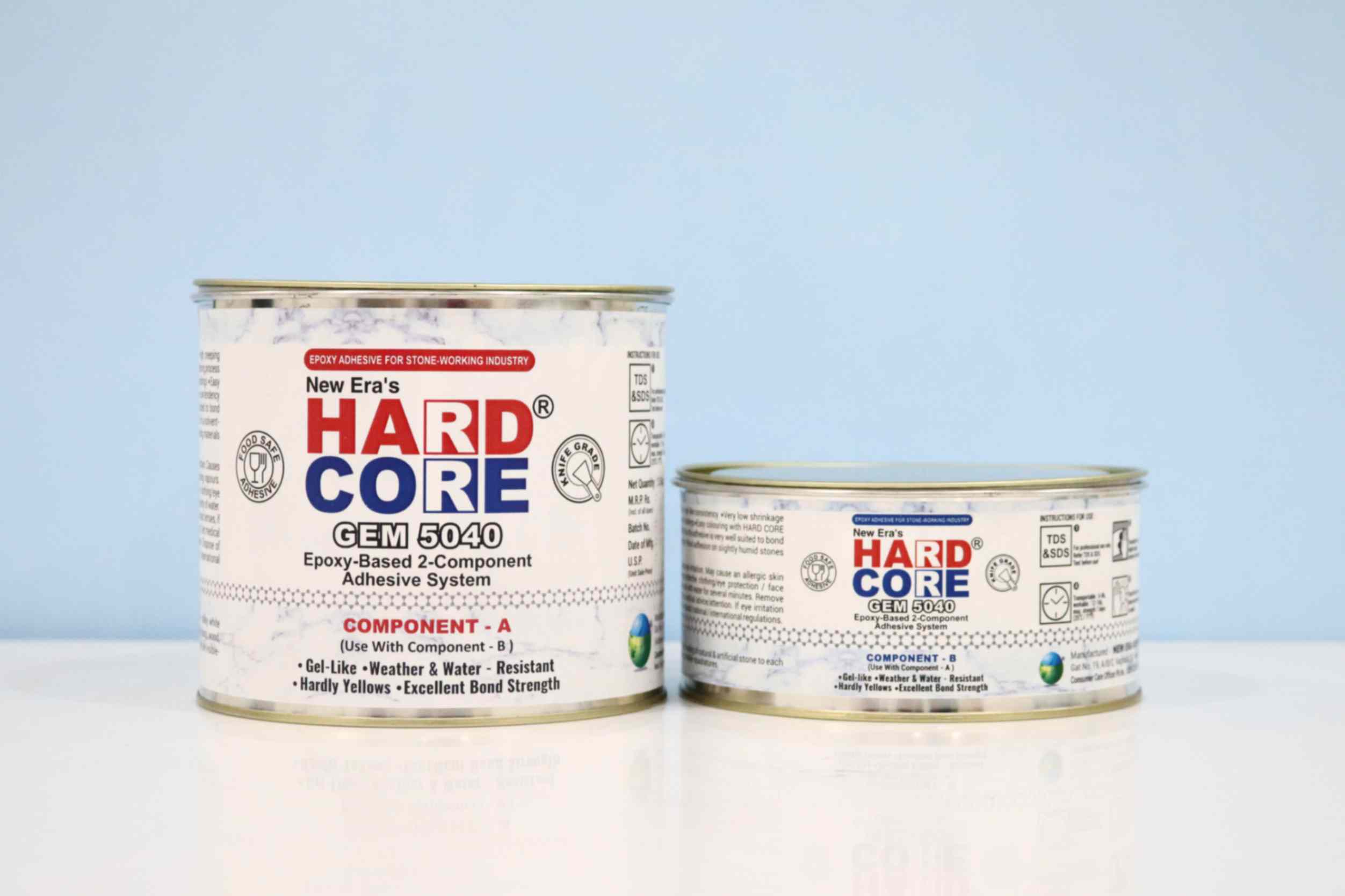 HardCore GEM 5040 Epoxy Based 2 Component Adhesive System - 2.25 kg (Resin: 1500 gm & Hardener: 750 gm)
