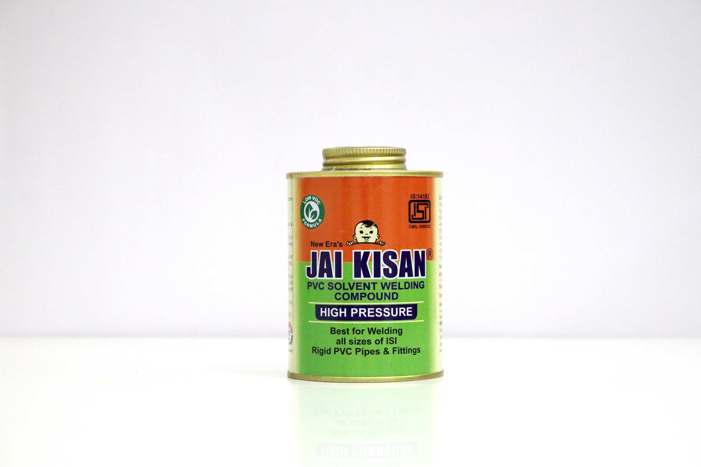 Jai Kisan PVC Solvent Welding Compound (High Pressure) 500cps(Clear) - 500 ml Tin