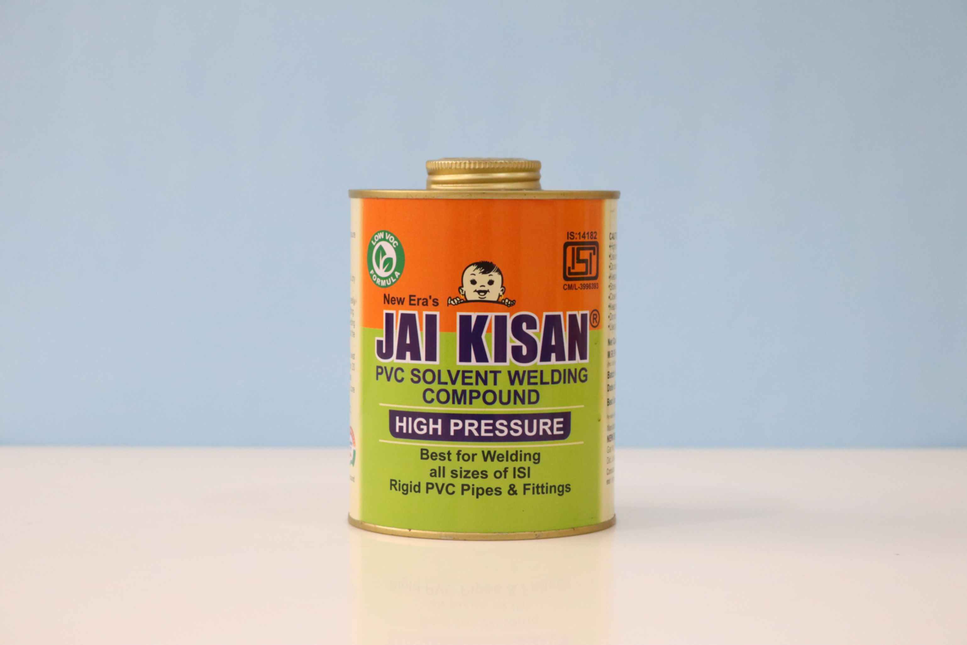 Jai Kisan PVC Solvent Welding Compound (High Pressure) 500cps(Clear) - 1 ltr. Tin