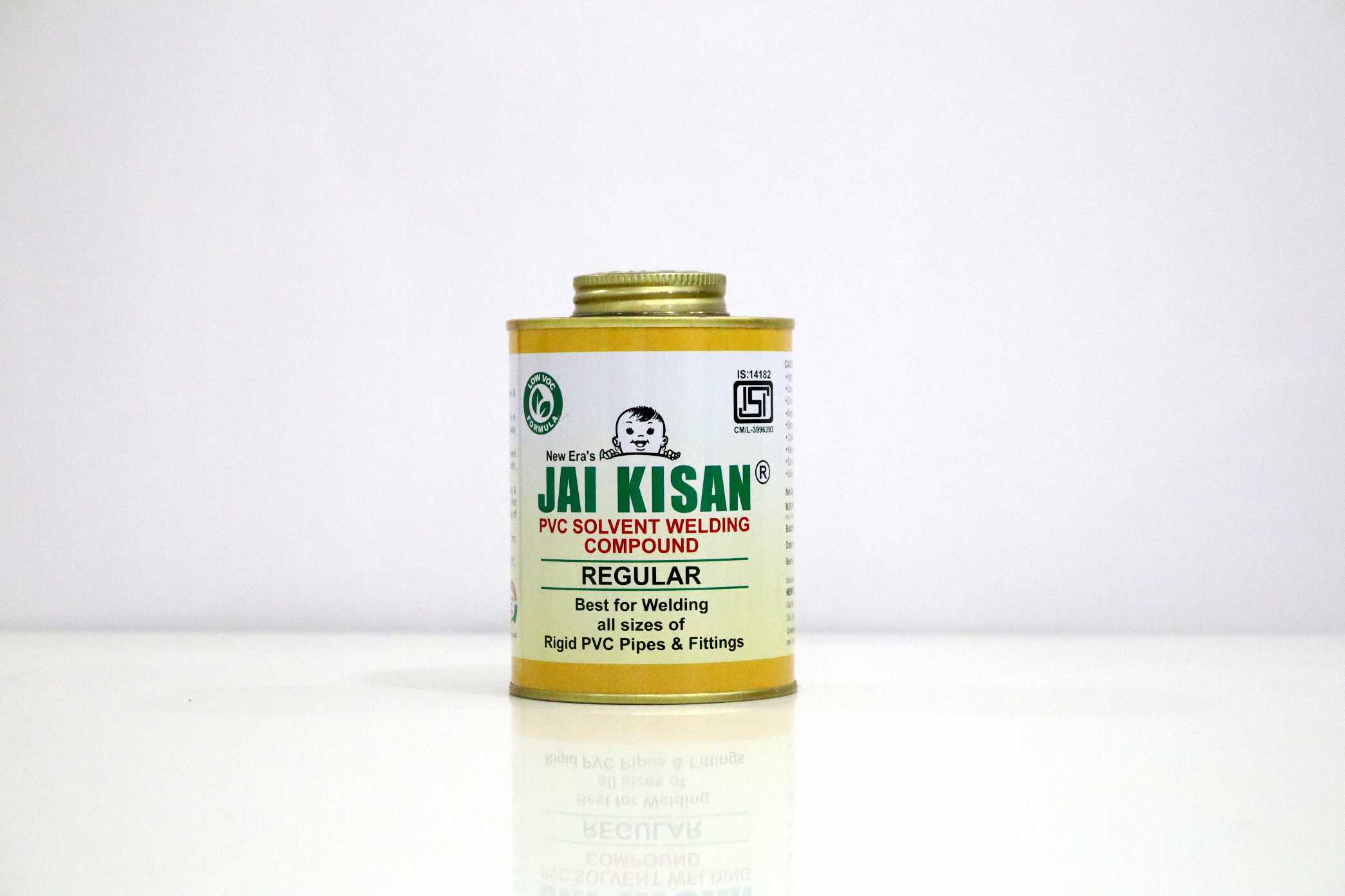 Jai Kisan PVC Sovent Welding Compound (Regular) 90 Cps (Clear) - 500 ml Tin