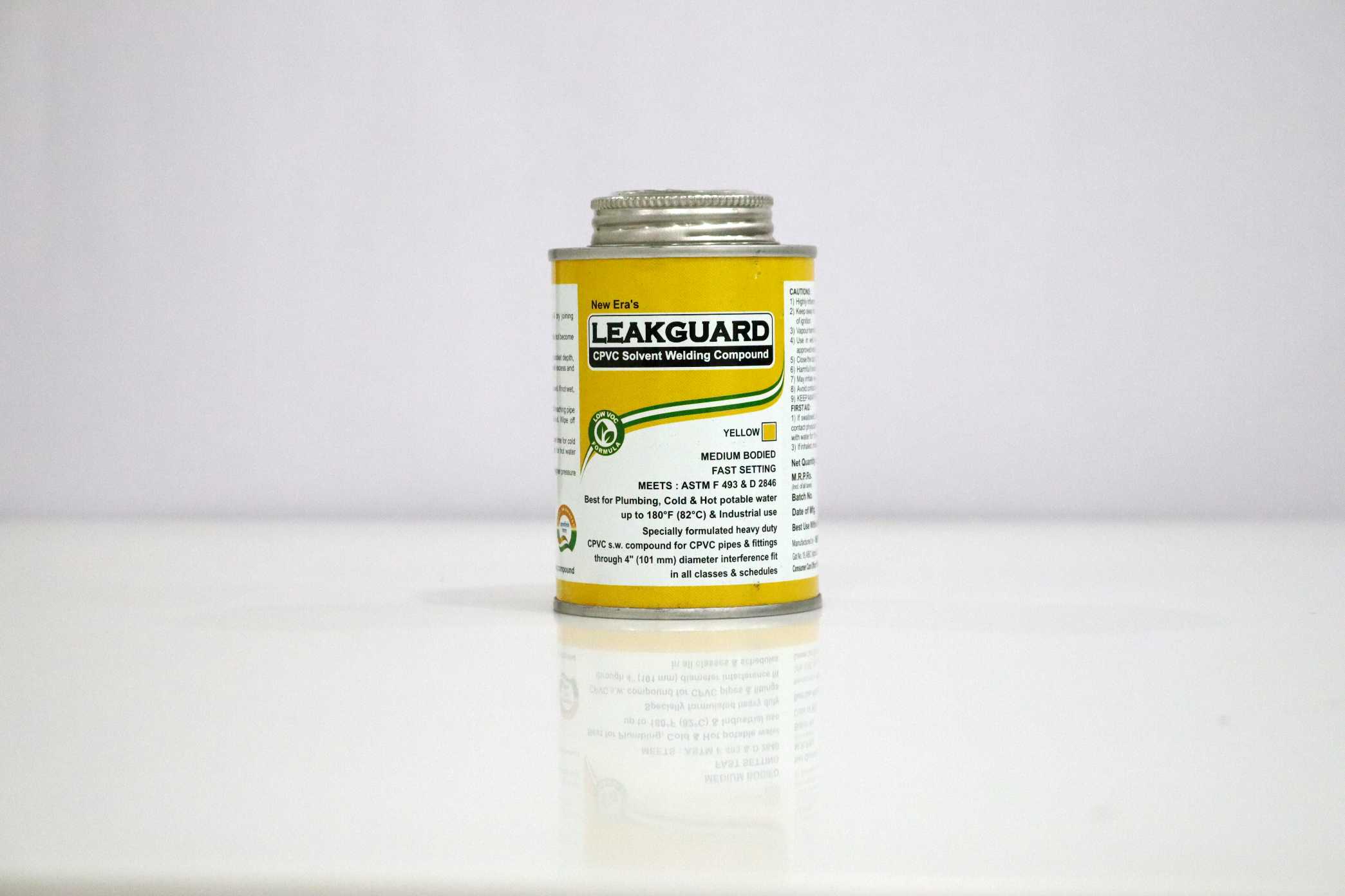 Leakguard CPVC Solvent Welding Compound (Medium Bodied Yellow ) - 250 ml Tin